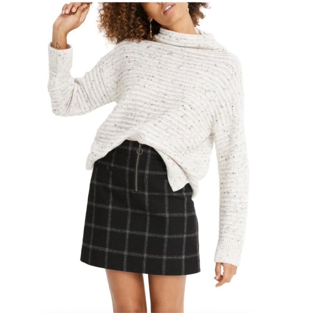 Madewell Donegal Belmont Mockneck Sweater in Coziest Yarn